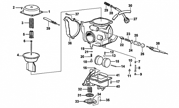 CARBURETOR (500 cc)