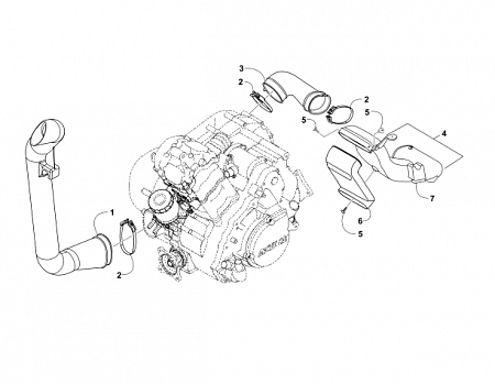 CASE/BELT COOLING ASSEMBLY