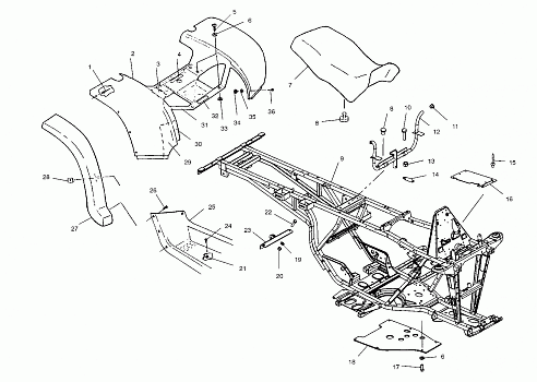 REAR CAB and SEAT - A00CL50AA (4954815481A006)