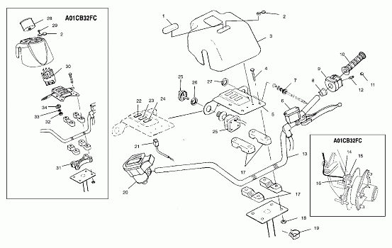 HANDLEBAR - A01CB32AA (4963966396C001)