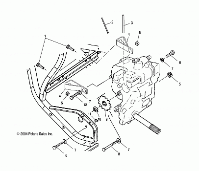 GEARCASE MOUNTING - A05CL50AA (4995019501C08)