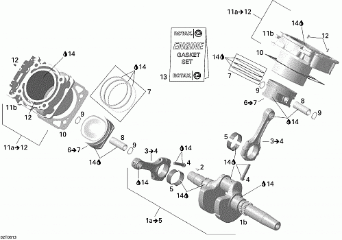 Crankshaft, Piston And Cylinder