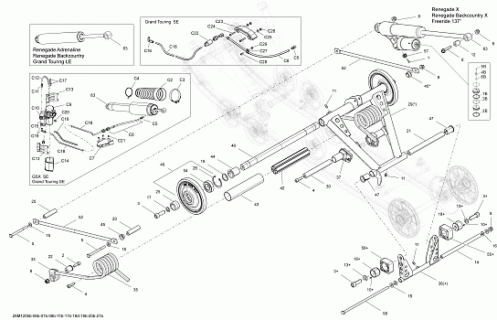 Rear Suspension Rear Arm, Shock