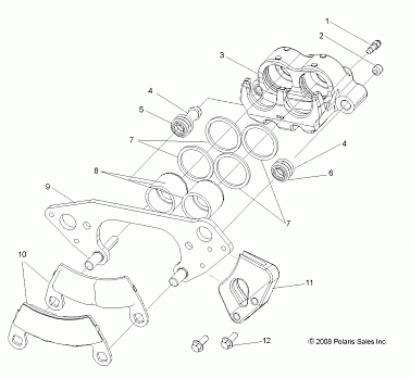 BRAKES, FRONT CALIPER - Z14JT87AD/9EAO/9EAOL/9EAL (49RGRCALIPER095004X4)