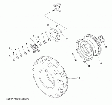 WHEELS, FRONT - A10GJ45AA (49ATVWHEELFRT08OUT525S)