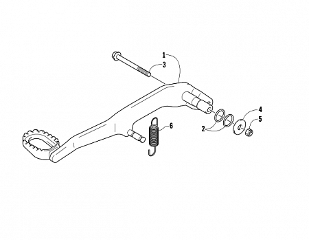 REAR BRAKE PEDAL ASSEMBLY