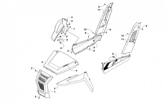 FRONT AND SIDE PANEL ASSEMBLIES