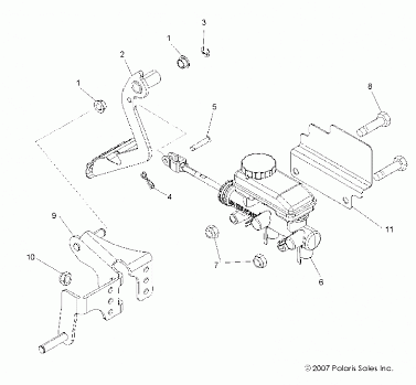 BRAKE, PEDAL and MASTER CYLINDER - R08VH76AD/AG (49RGRBRAKEFOOT08VISTA)