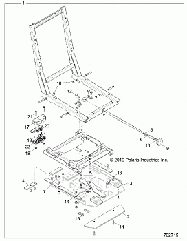 BODY, SEAT BASE ADJUSTER, TRACTOR - Z20NAS99CC (702715)