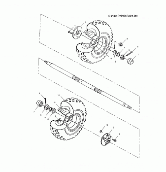 REAR WHEEL - A03BA38CA (4986228622C02)