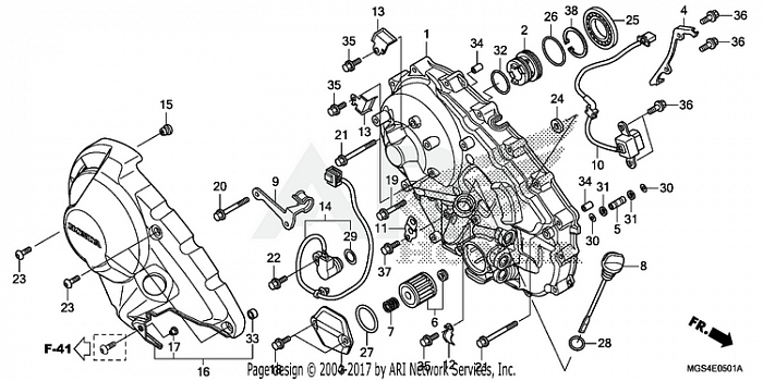 RIGHT CRANKCASE COVER (2)