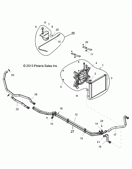 ENGINE, COOLING SYSTEM - Z146T1EAM/EAW (49RGRCOOL1410004)