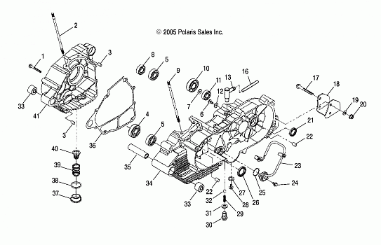 ENGINE, CRANKCASE - A07PB20AA/AD (49ATVCRANKCASE07PHX)