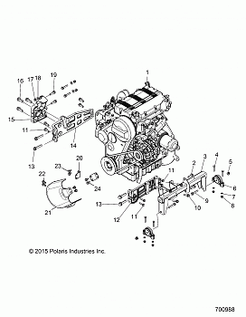 ENGINE, MOUNTING - R16RTED1F1 (700988)