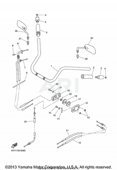 STEERING HANDLE CABLE