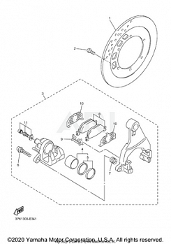 REAR BRAKE CALIPER