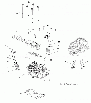 ENGINE, CYLINDER HEAD, CAM and VALVES - A18SVE95BR