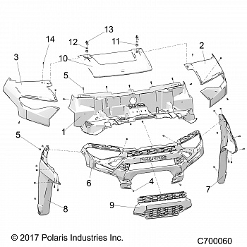 BODY, HOOD AND FRONT FACIA - R19RSE99N1 (C700060)