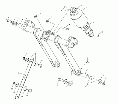 FRONT TORQUE ARM - S01NP8BS (4961106110B008)