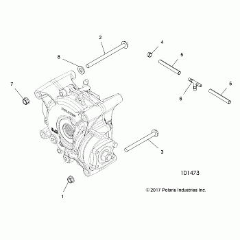 DRIVE TRAIN, GEARCASE MOUNTING, REAR - A19SVS95FR