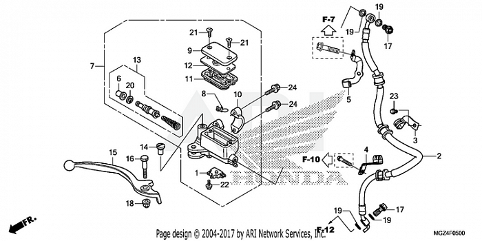 FRONT BRAKE MASTER       CYLINDER (1)