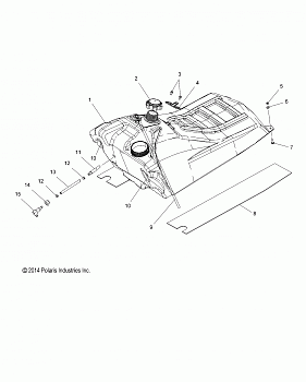 FUEL SYSTEM, FUEL TANK ASM. - S17CEE5BSL (49SNOW FUEL15550)