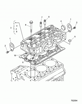 ENGINE, CYLINDER HEAD - R20RRED4F1/N1/SD4C1 (702594)