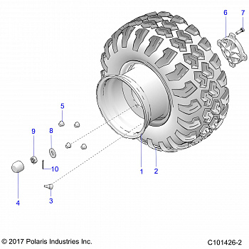 WHEELS, REAR -A19HAA15N7 (101426-2)