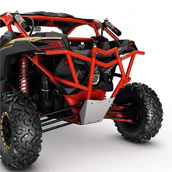 Бампер красный нижняя часть без фаркопа для Maverick X3  BRP 715003436