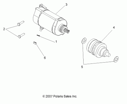 ENGINE, STARTING MOTOR - R08VH76AD/AG (49ATVSTARTER08VISTA)