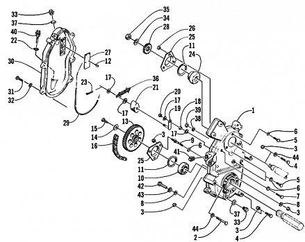 DRIVE/DROPCASE ASSEMBLY