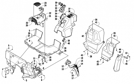 CONSOLE AND FLOOR PANEL ASSEMBLY