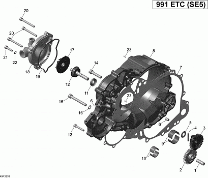 Clutch Cover And Water Pump _49R1533