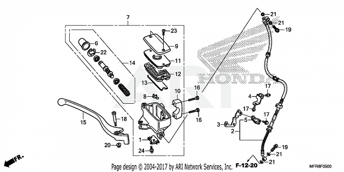 FRONT BRAKE MASTER       CYLINDER (1)