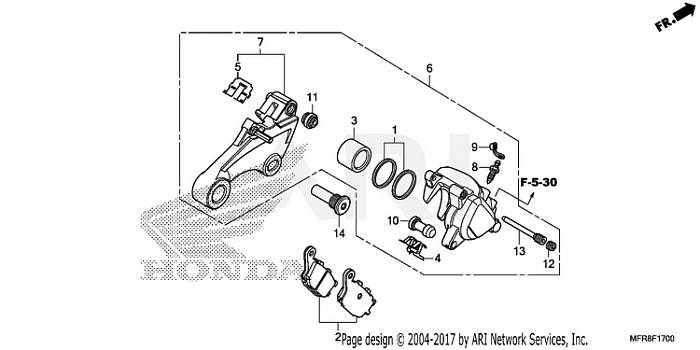 REAR BRAKE CALIPER (1)