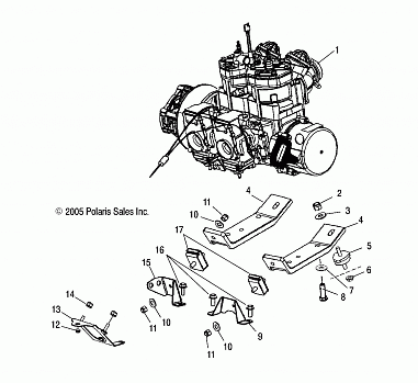 ENGINE MOUNTING - S06NT6ES (4998889888C06)