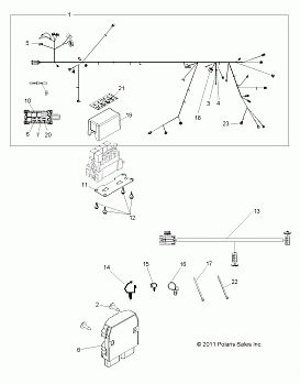 ELECTRICAL, WIRE HARNESS - R13XE76AD (49RGRHARNESS12RZR4)