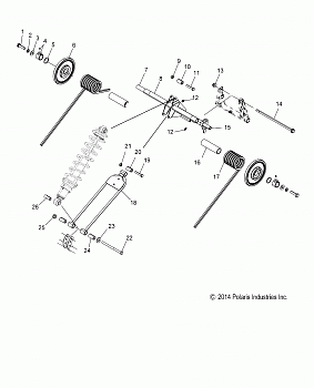 SUSPENSION, TORQUE ARM, REAR - S18CFF5BSL/BEL (49SNOWTORQUEREAR15550155)