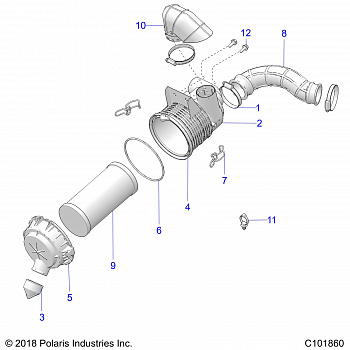 ENGINE, AIR INTAKE SYSTEM - A19HAA15A7/B7 (C101860)