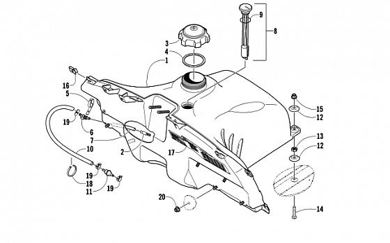 GAS TANK ASSEMBLY