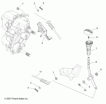 DRIVE TRAIN, GEAR SELECTOR - R10XH76AA (49ATVGEARSELECT08VISTA)