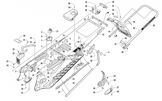 TUNNEL, REAR BUMPER, AND SNOWFLAP ASSEMBLY