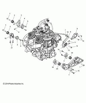 ENGINE, MOUNTING - S15DR6PEL (49SNOWENGINEMOUNT156PROS)