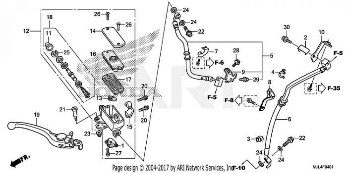 FRONT BRAKE MASTER CYLINDER (2)