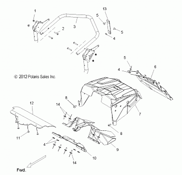 BODY, BUMPER, REAR and CLOSEOFF - S13BA6GSL (49SNOWBUMPERRR13RUSH)