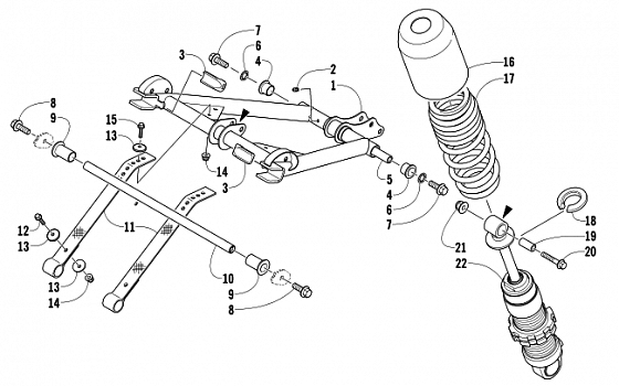 REAR SUSPENSION FRONT ARM ASSEMBLY