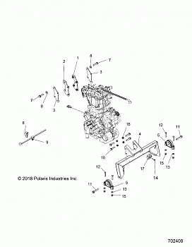 ENGINE, ENGINE and TRANSMISSION MOUNTING - R20MAA50J7 (700249)