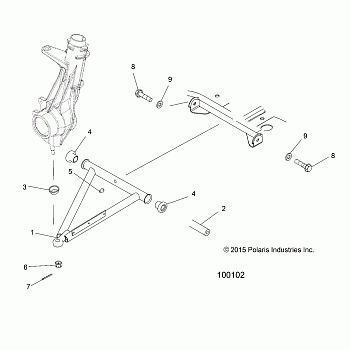 SUSPENSION, A-ARM and STRUT MOUNTING - A18SAA50N5 (100102)