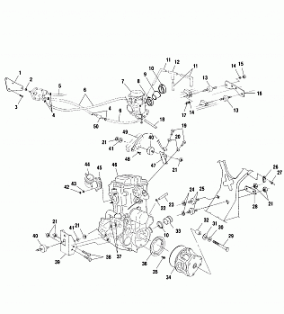 ENGINE MOUNTING - A01CH50AA (4964466446A013)