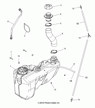 BODY, FUEL TANK - A14GH9EFW (49ATVFUEL14SCRAM)